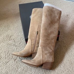 Vince Camuto VC-Nestle Tortilla High Suede